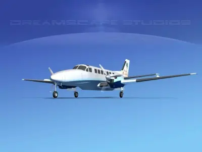 Beechcraft B99 Island Air 3D model