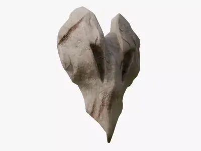Primordial Bone Shield Low-poly 3D model