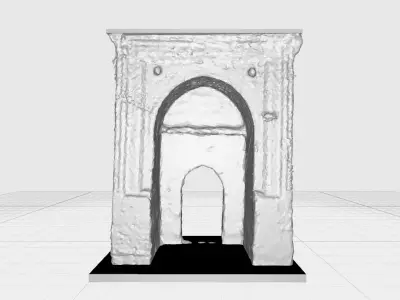 Historical Gate- Building Structure- 3d printer 3D print model