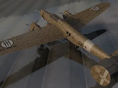 CANT Z-1007 bis-B Alcione 3D model