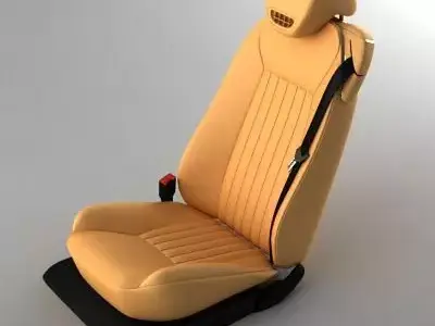 Mercedes SL 09 car seat 3D model