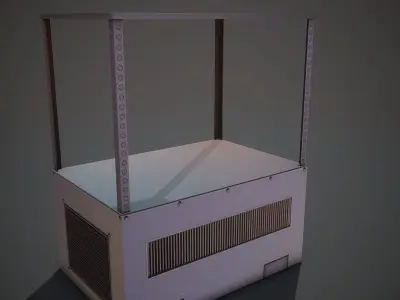 Laboratory Stand Low-poly 3D model
