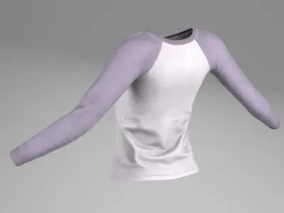 T Shirts for woman Free low-poly 3D model