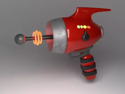 Blaster gun Scifi 3D model