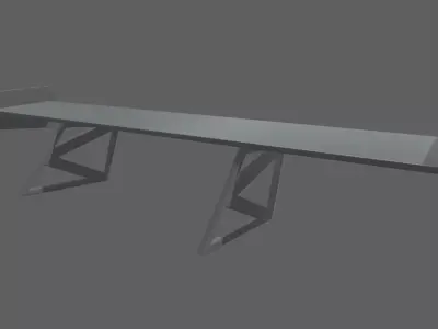 Car Spoiler 06 Low-poly 3D model