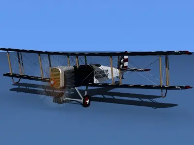 Airco DH-4 V05 Flying Circus 3D model
