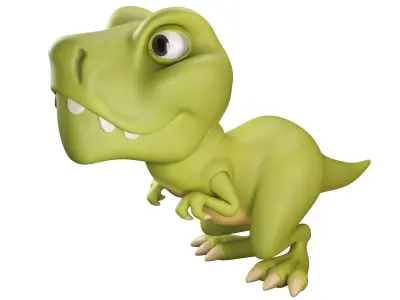 Cartoon Dinosaur T-rex 3D model