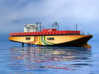 Cargo ship 3D model