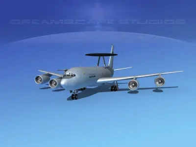 Boeing E-3C AEW Royal Saudi Air Force 3D model
