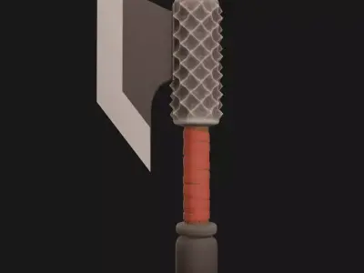 Berserkers axe 1 Low-poly 3D model