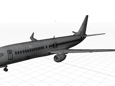 Boeing 737-800 Garuda Indonesia  3D model