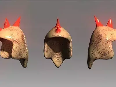 Desert Giant Lizard Helmet Low-poly 3D model