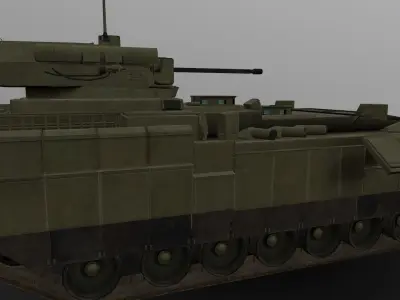 T-15 Barbaris Low-poly 3D model