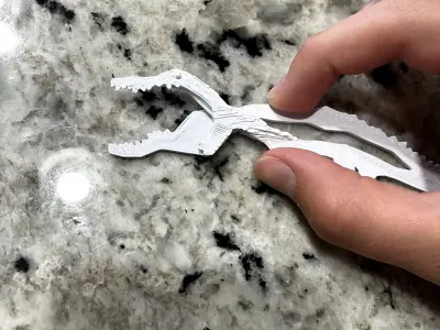 Moving Head Crocodile Bookmark 3D print model