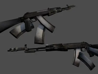 Abakan AN94 LowPoly Low-poly 3D model