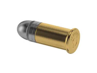 Bullet 22 SHORT Low-poly 3D model