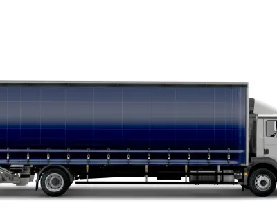 MAN TGM Curtainside 2019 3D model
