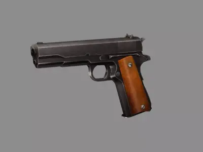 Pistol C127G Colt 45 M1911 Model Low Poly 3D Model Low-poly 3D model