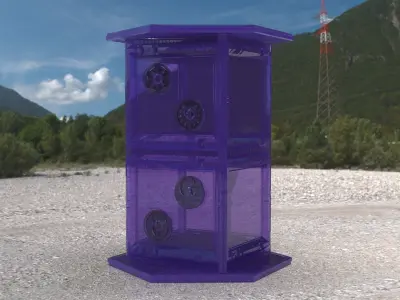 Artifact box with Star Wars Fighter ship as a storage container 3D print model