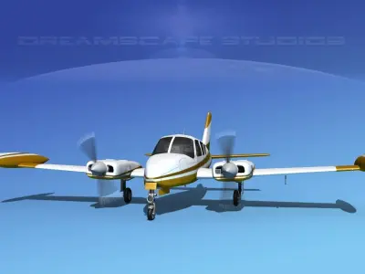 Cessna 320 Skyknight V05 3D model
