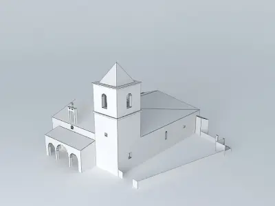 Parish Church of San Pedro. Robledillo de Trujillo Free 3D model