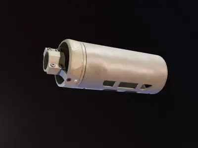 Suppressor Shield Low-poly 3D model
