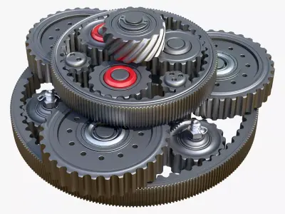 Planetary Gear Mechanism M1 3D model