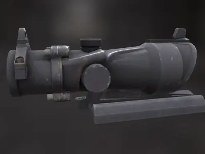 Rifle Scope ACOG Low-poly 3D model