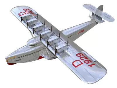 Dornier D ox 3D model