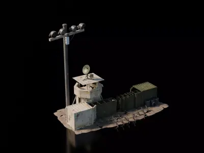 Warzone - Mobile Wall 3D model