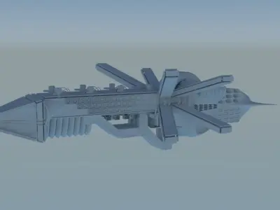 Butterfly Spaceship Free 3D model