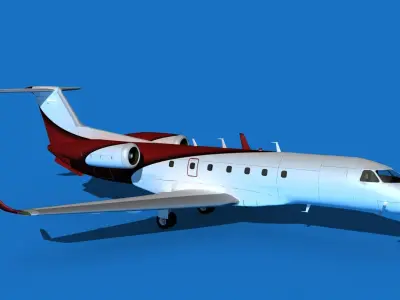 Embraer Legacy 500 V04 3D model