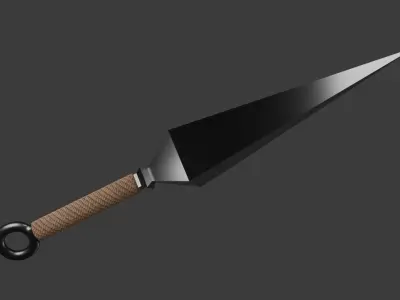 Kunai Simple Model Free low-poly 3D model