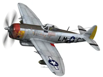 Republic P-47 Thunderbolt - Rozzie Geth II 3D model