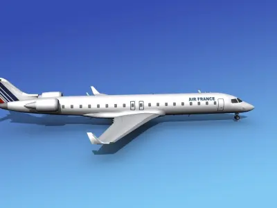 Bombardier CRJ700 Air France 3D model