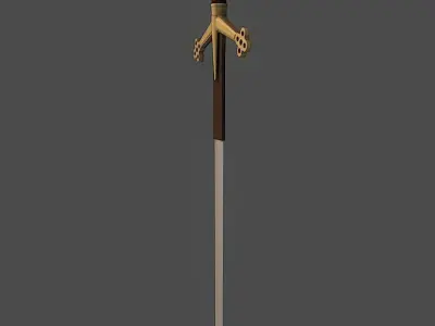 Scottish Claymore Low-poly 3D model