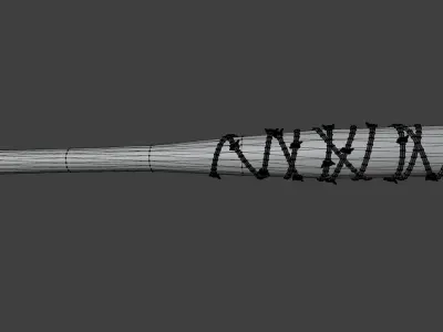 Lucille Baseball Bat 3D model