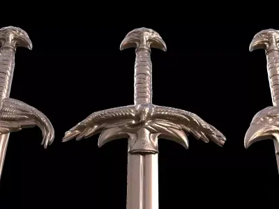 Thagner Sword collection 3D model