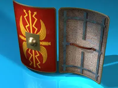 Roman shield 3D model
