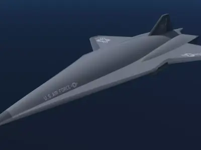 SR72 UAV Concept Low-poly 3D model