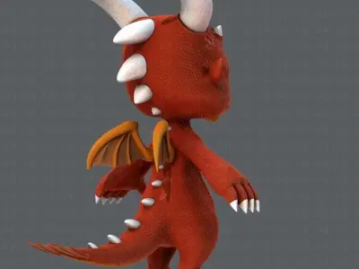 Dragon V01 Low-poly 3D model
