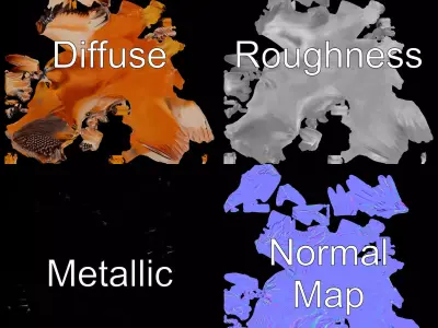 Majestic Golden Eagle model pack Low-poly 3D model