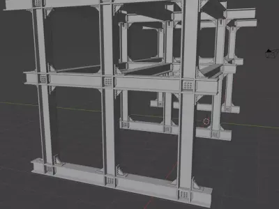 Pure Steel Structure 3D model