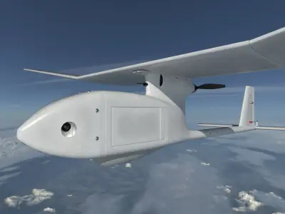 AeroVironment RQ-11 Raven  Low-poly 3D model