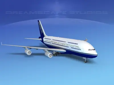 Airbus A380-800 Air Charter Intl 3D model