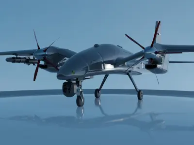 Akinci UAV Drone 3D model