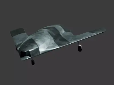 Mikoyan Skat Stealth UCAV - The GHOST RAY Low-poly 3D model