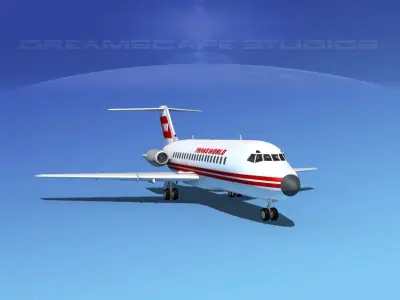 Douglas DC-9-15 TWA 2 3D model