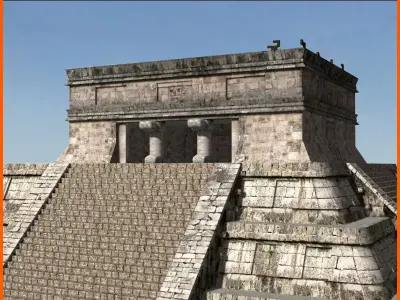 Photoreal Mayan temple - 3d model 3D model