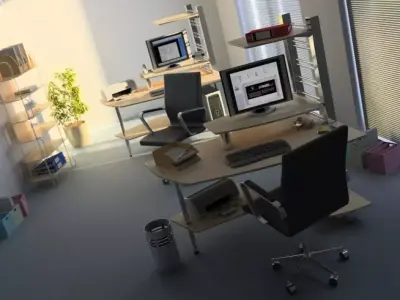 Small Office Scene 3D model